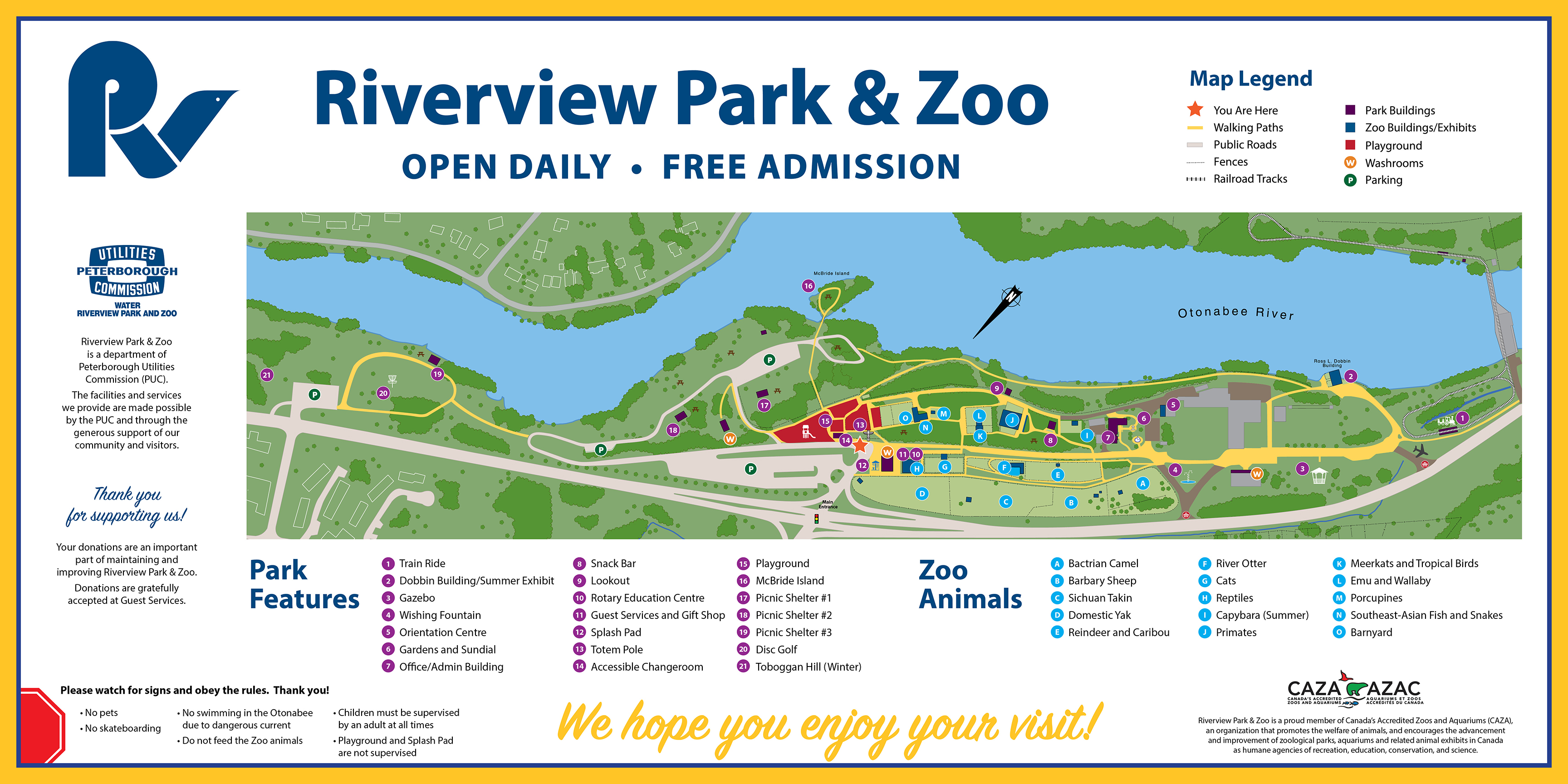 Riverbanks Zoo Park Map