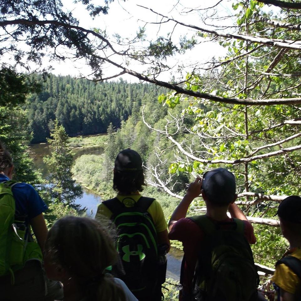 Children reflecting on conservation area at warsaw caves