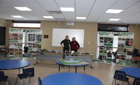 two educators from the Turtle Conservation Centre