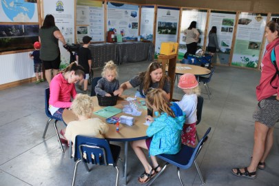 two zoo crew volunteers and 2 zoo crew little keepers