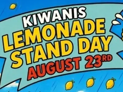 Text: Kiwanis Lemonade Stand Day